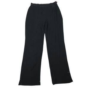Vintage L Pucci Black and Silver Metallic Iridescent Mesh Sequin Pants